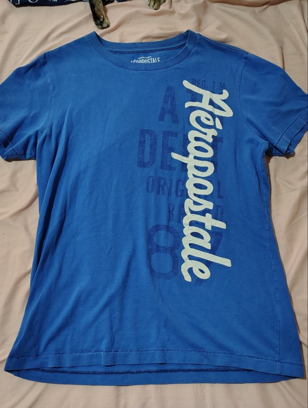Aeropostale Royal Blue Script Logo Tee